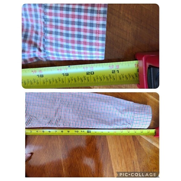 Ben Sherman Tailored‎ Skinny  Shirt Mens 34 - 35 Check 15 1/2 - 39/40 Button Up - Picture 8 of 9